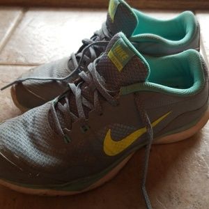 Nike Flex Running Shoes Teal & Grey
